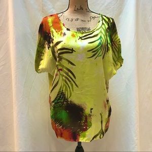 Three hearts colored blouse